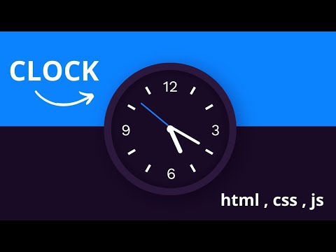 Analog Clock Using HTML CSS & JavaScript ⏰ | ساعة أنالوج بالبرمجة