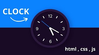 Analog Clock Using HTML CSS & JavaScript ⏰ | ساعة أنالوج بالبرمجة