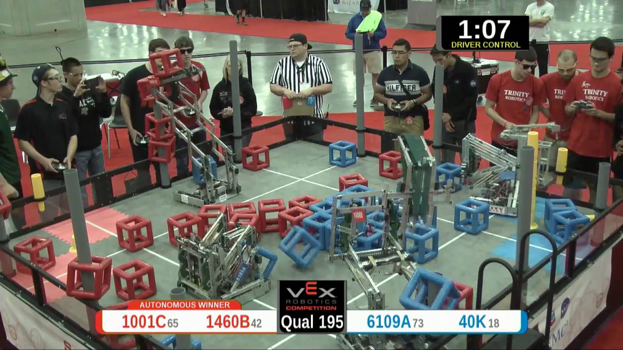 2015 VRC Sci Q195 - 1001C 1460B vs 6109A 40K - 44 to 51 - VEX Worlds 2015 - Science Division