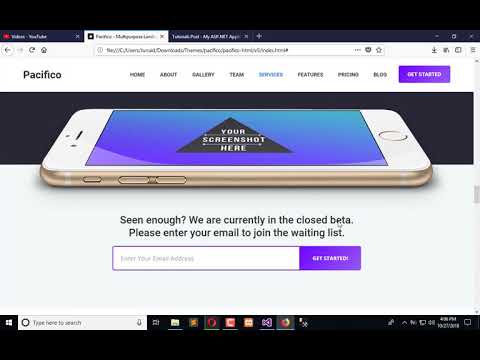 144 ASP .NET MVC - HTML Theme for TutorialProject FrontEnd Representation