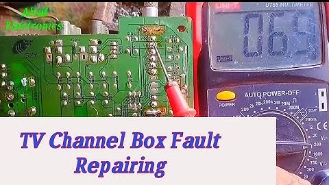 CRT TV Channel Box Fault Repairing Urdu Hindi