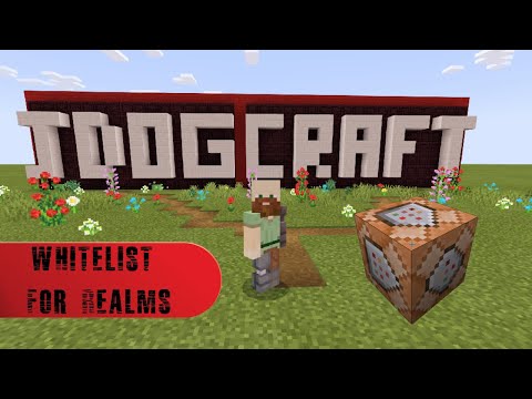 How To Make a Whitelist For Realms With Only One Command. Bedrock-Minecraft Command-Block Creation.