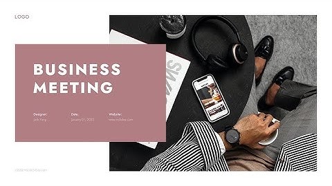 Business Meeting Presentation Template for PowerPoint and Google Slides Free Download