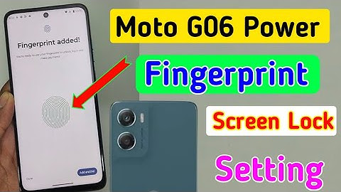 Moto g06 power fingerprint lock kaise lagaye/how to set display fingerprint lock in moto g06 power ?