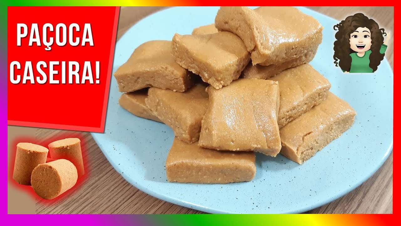 Como fazer paçoca de amendoim caseiro - 3 Ingredientes