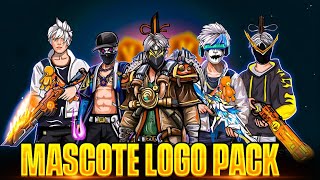 New Free Fire Cartoon Mascot Logo Pack || Vector Logo || Mediafire 🔥😱