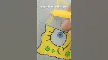 SpongeBob in four different styles Pt.2 (Glow) #shorts