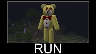 Evil Teddy in Minecraft wait what meme part 248