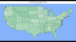 DCI 2017 Tour Mapped Out (Top 12 Corps)