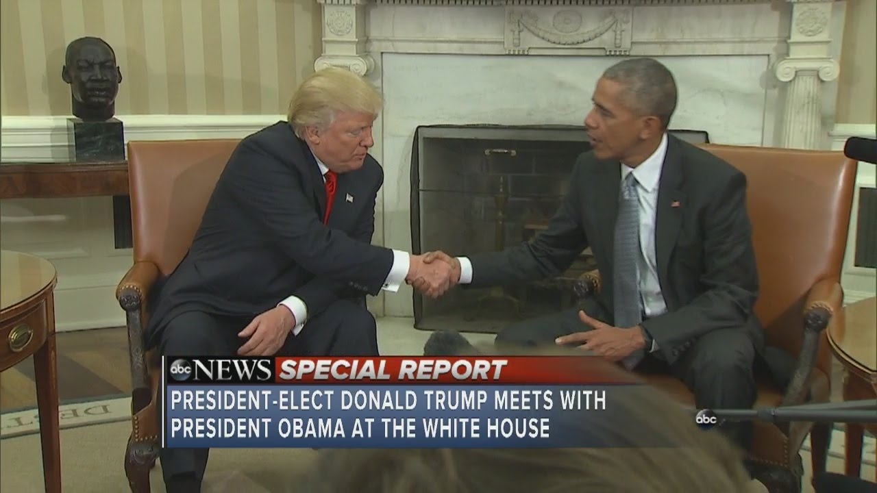 President-elect Donald Trump meets with President Obama in Oval Office ...
