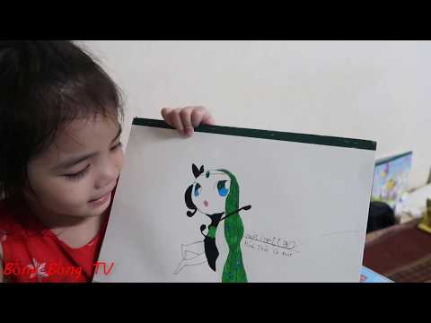Bống Bống TV,Bé Bống em vẽ và tô màu pokemon Meloetta.