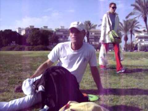 michael elsner - israeli discgolf champion 2007 and Sam training off season
