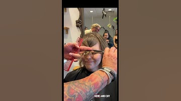 Cutting bangs for a softer look