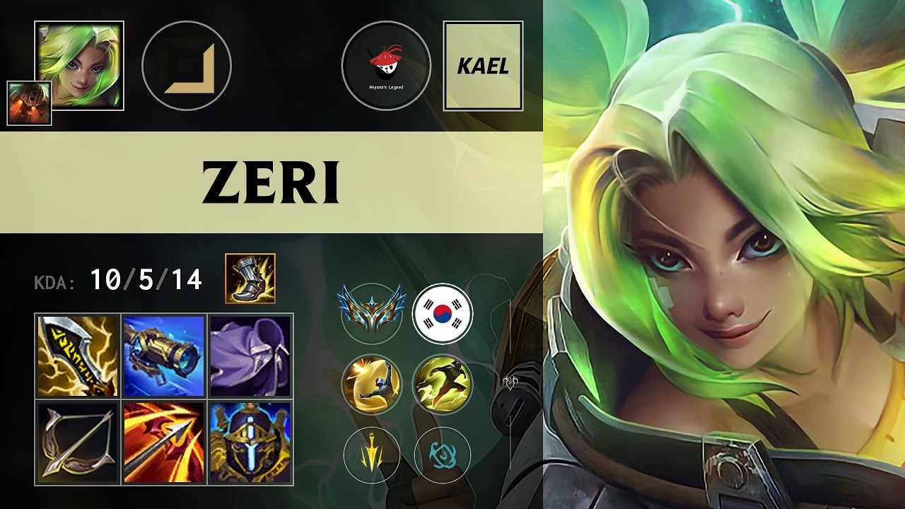 AL Kael) Zeri ADC vs Xayah - KR Challenger Patch 26.11 - YouTube
