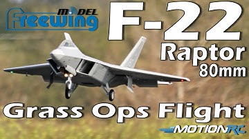 Freewing 80mm F-22 Grass Ops at Florida E-Jet Fest International | Motion RC