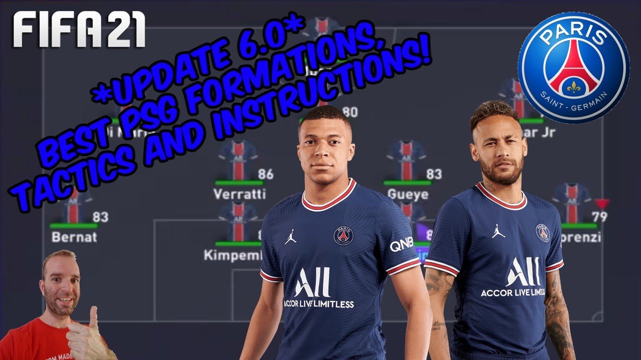 *UPDATE 6.0* FIFA 21  BEST PSG Formation, Tactics and Instructions