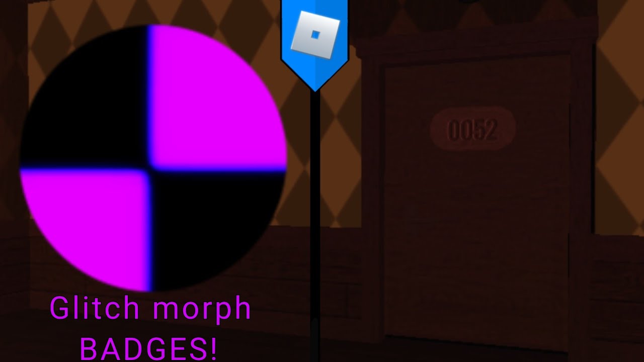 How to get SUDDEN MORPH and GLITCH MORPH BADGES in DOORS RP - Roblox 