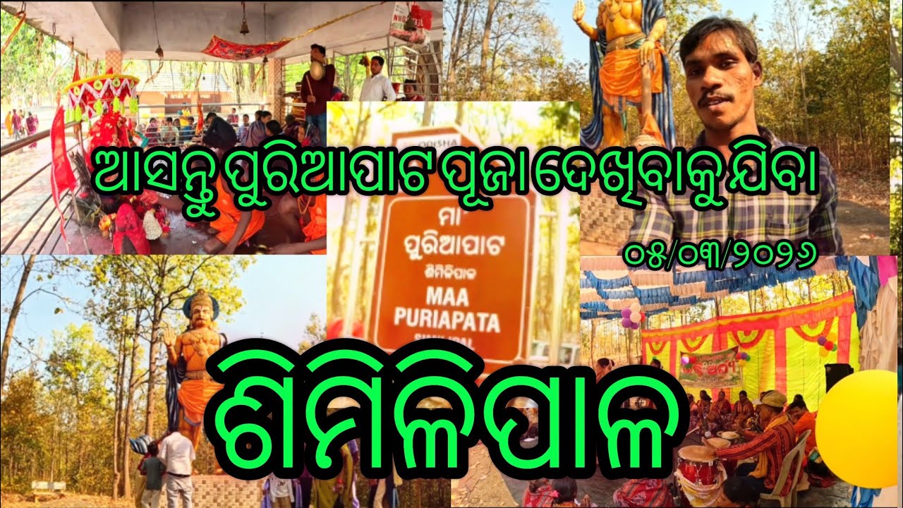 ଆସନ୍ତୁ ଶିମିଲିପାଳ ମା ପୂରିଆପାଟ ପୂଜା ଦେଖିବାକୁ ଯିବା