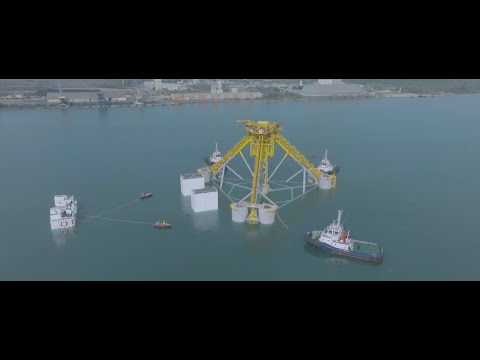 [Chantier] PGL Provence Grand Large - Mise à l'eau du premier flotteur - Eiffage Métal