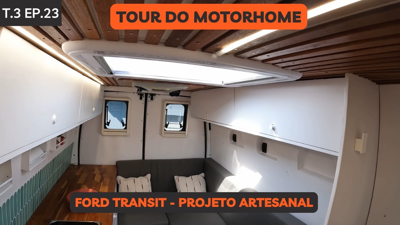 Tour do motorhome artesanal mais completo da América, Ford Transit.