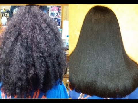 Japanese Hair Straightening Thermal Reconditioning Multiple Hair Textures Before And After Youtube