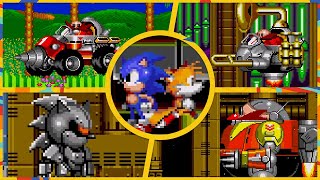 Sonic the Hedgehog 2 - All Bosses (no damage) [Sonic 2 Decomp]