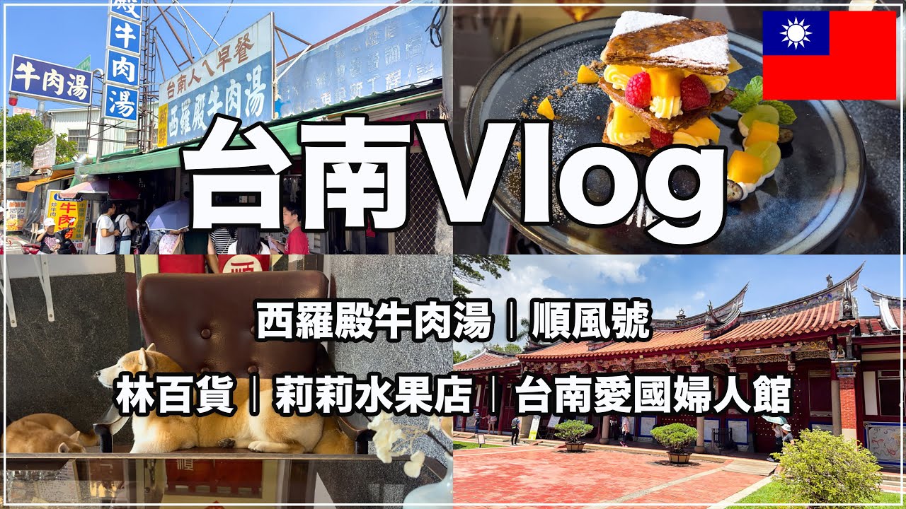 台南のミシュランビブグルマン牛肉湯を食べて柴犬のいるカフェに行く一日 | 西羅殿牛肉湯 | 順風號【台湾🇹🇼77】
