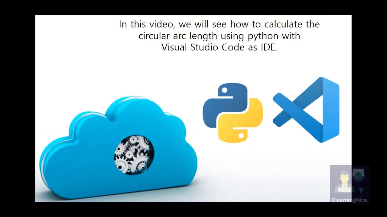 circular arc length python visual studio code - YouTube