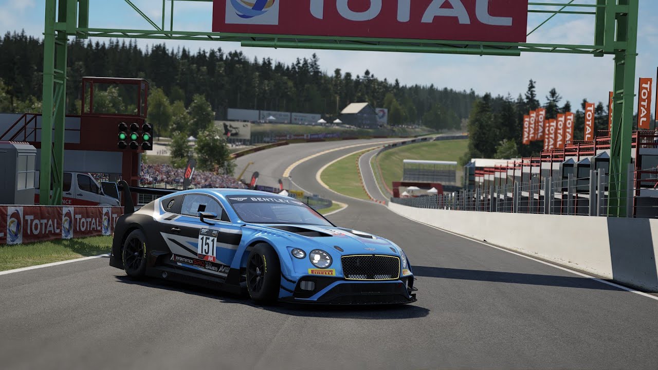 Spa-Francorchamps, Eau Rouge and Radillon - Bentley Continental GT3 - Assetto Corsa Competizione