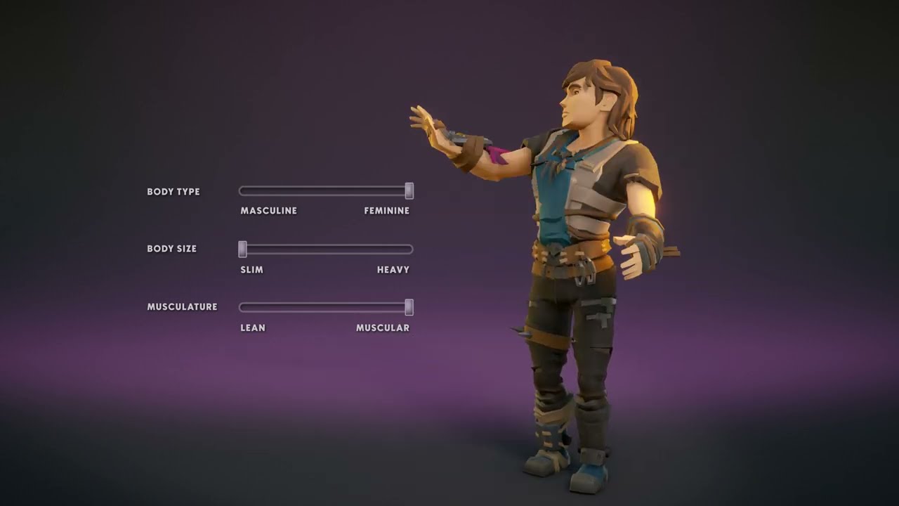 Body Blend Shapes Demo – Synty Sidekick Character Creator