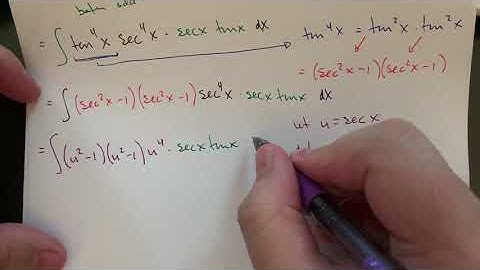 MA 250 Sec 8.3 Trig Integrals: Tangent and Secant Part 2