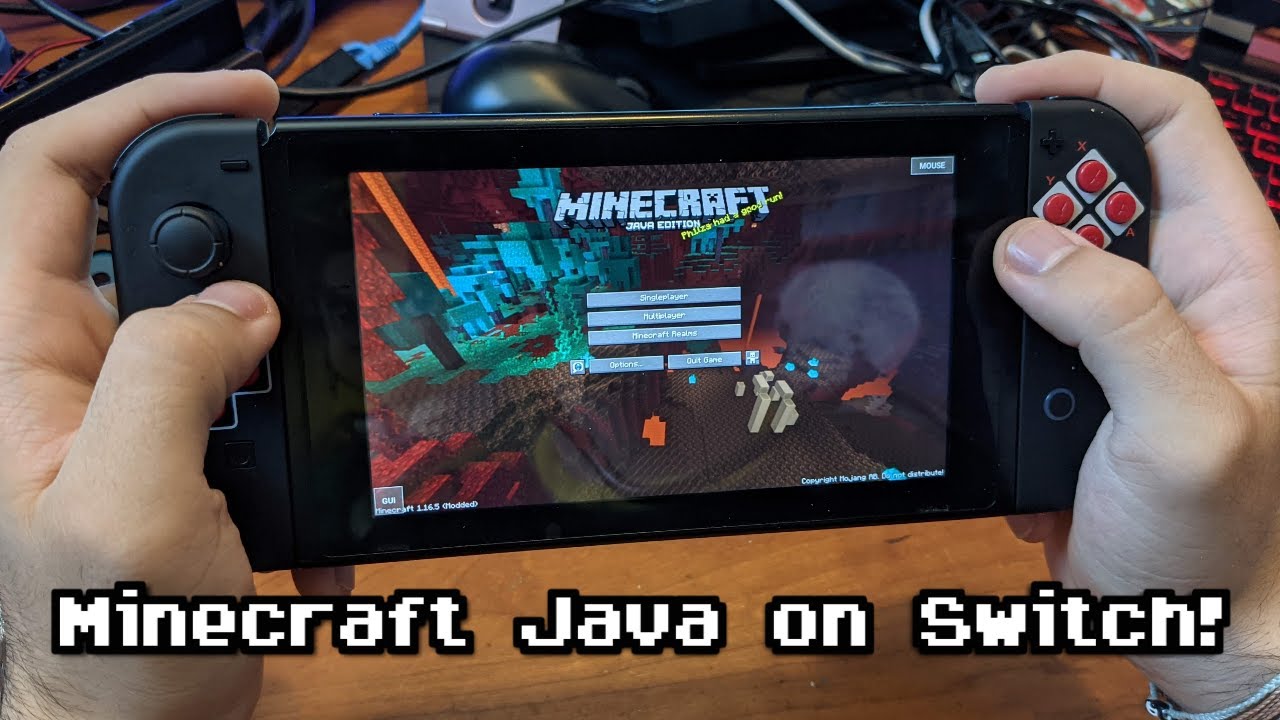 Minecraft Java On Nintendo Switch TUTORIAL - YouTube