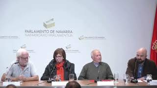 Fermín Arellano en el Parlamento de Navarra. #MemoriaHistórica