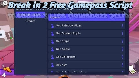 Break in 2 Free Gamepass Script | Hydrogen - Fluxus - Delta - Arceus x - Codex Executor