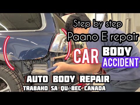 Paano mag car body repair,applying body filler, Denting and painting,lim auto care, auto body repair