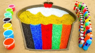 How to make Rainbow Cake with Orbeez, Mirinda, Different Fanta, Coca Cola vs Mentos & Popular Sodas