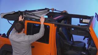 Raising the Soft Top-Convertible top use on 2018 Jeep Wrangler (JK) screenshot 5