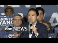 Andrew Yang thanks supporters after ending campaign
