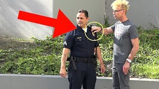 STEALING A COPS BADGE (NEVER DO THiS!!!) - MAGIC PRANK