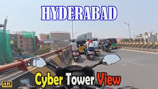 Hitech City Flyover Cyber Towers View