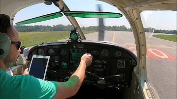 BUSY Class D Departure & Flight w/ ATC in Cherokee 140 | Cockpit View | Pilot Vlogger #21