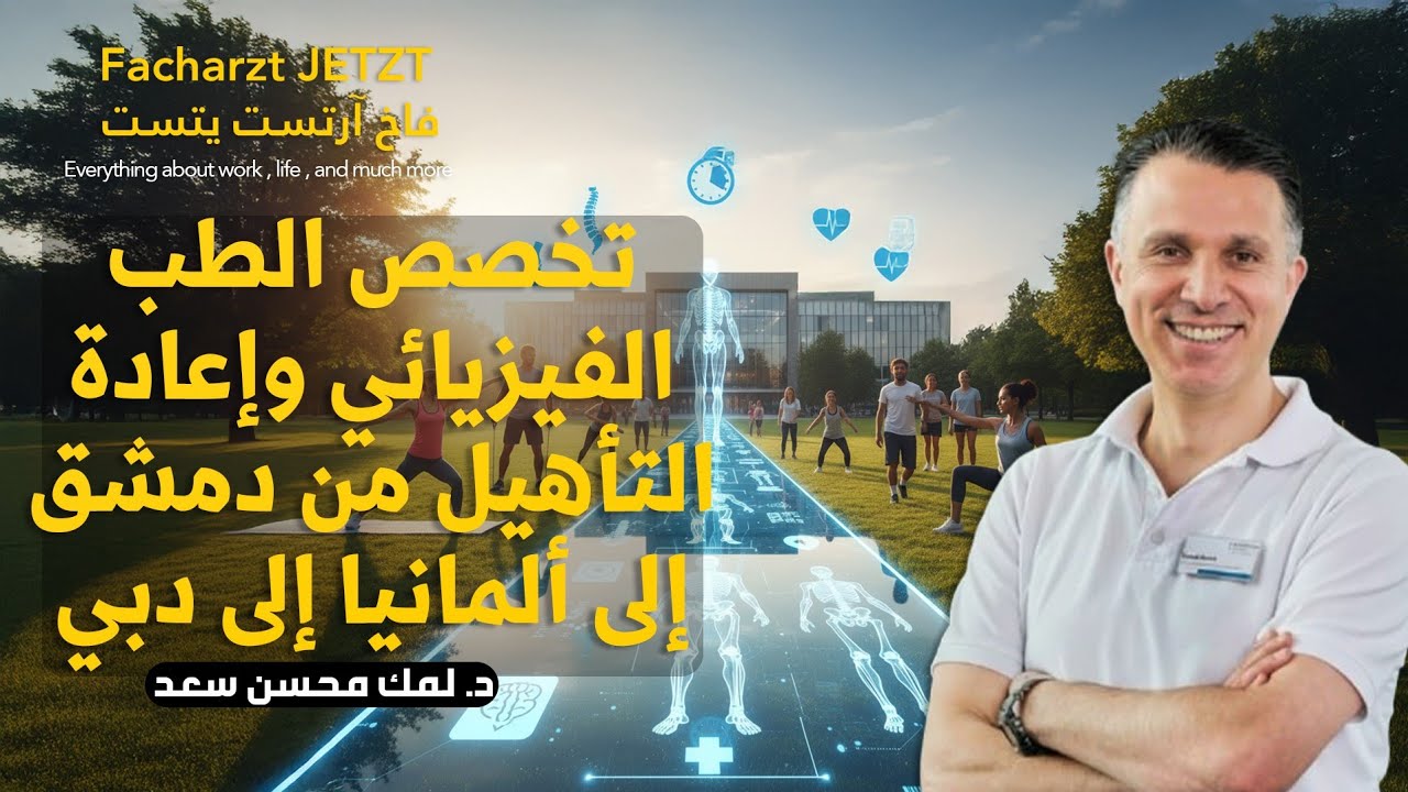من دمشق إلى ألمانيا 🇩🇪 إلى دبي 🇦🇪 - إستشاري الطب الفيزيائي وإعادة التأهيل