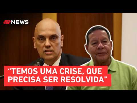 Tensão no STF e papel do Senado; Hamilton Mourão analisa