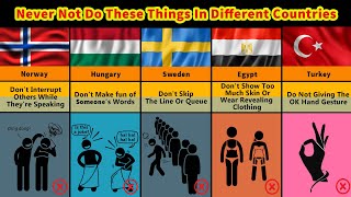Never Do These Things In Other Countries | Never Do These Things In Different Countries Comparison