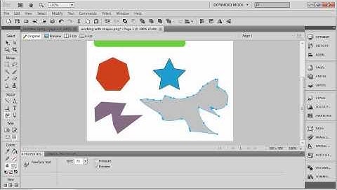 Fireworks CS5. Tutorial. Creating Vector Shapes. (2 of 6).wmv