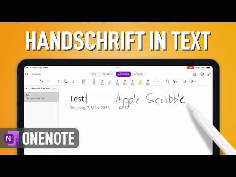 ✍🏻 Handschrift in Text umwandeln: OneNote auf dem iPad (Apple Scribble)