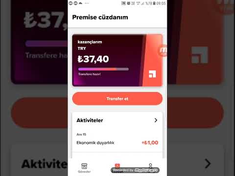 PREMISE uygulamasi ile telefondan para kazan