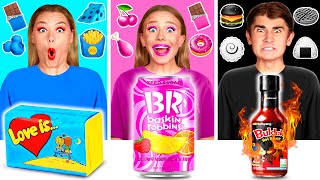 Food of The Same Colors Challenge | Funny Food Hacks by BaRaDa Best