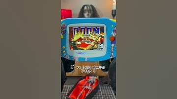 Playing Doom 2  on GameBoy Advance