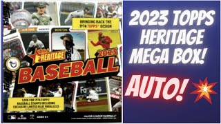 2023 Topps Heritage Mega Box AUTO Blue Sparkle Chrome Mega Box Retail Exclusives